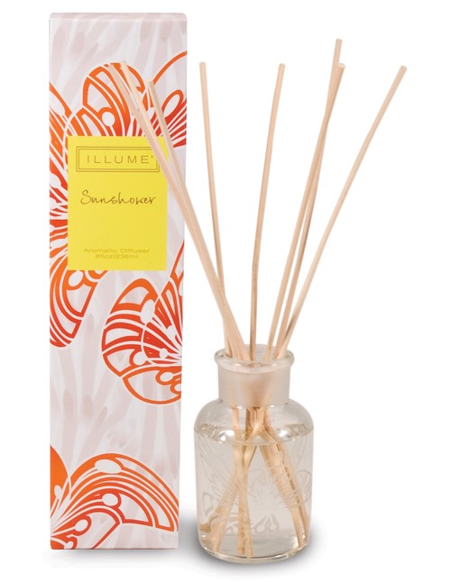Happiology Hand-Blown Reed Diffuser by Illume