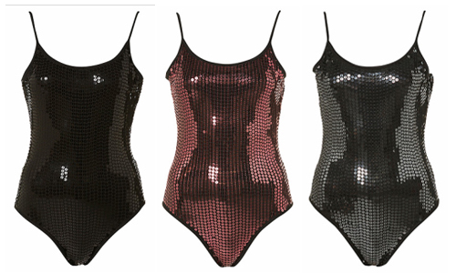 Sequined Bodysuits at Topshop